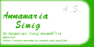 annamaria simig business card